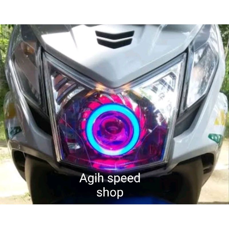 Reflektorr lampu depan beat Fi projie