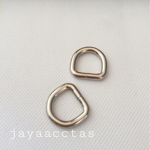 Ring D tas 1.5 cm tebal nikel