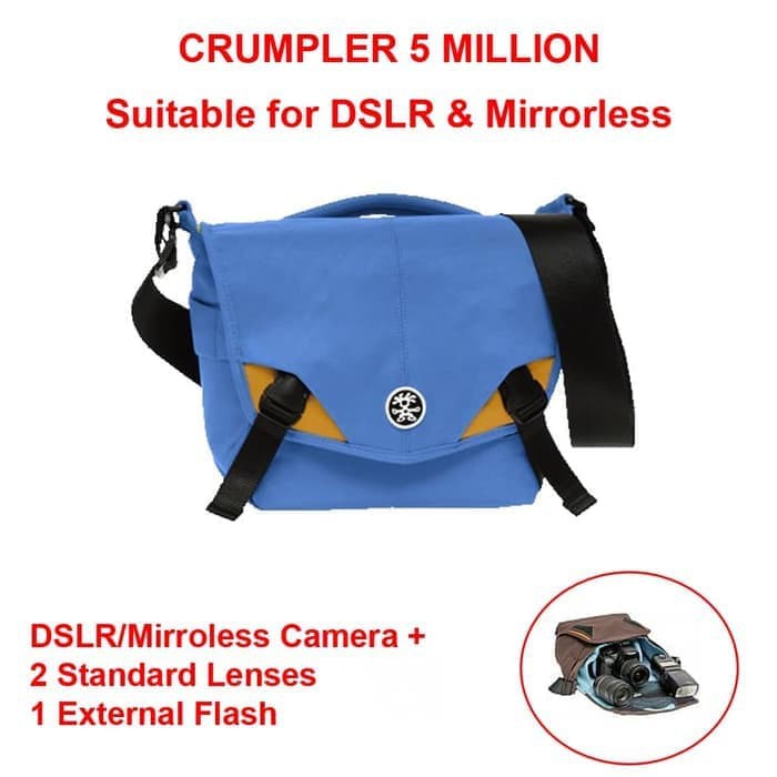 Crumpler Tas Kamera DSLR & Mirrorless - 5 Million Blue - OEM MM