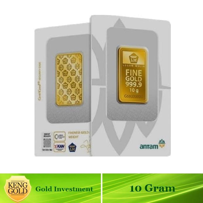 ANTAM - Emas 10 Gram - Logam Mulia 999.9 Sertifikat Antam