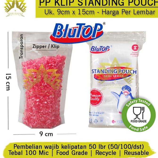 PLASTIK STANDING POUCH KLIP 9X15