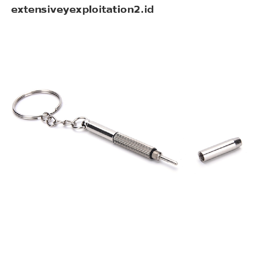 (Hotter) 5pcs Kit Alat Reparasi Gantungan Kunci Obeng Mini 3in1 Untuk