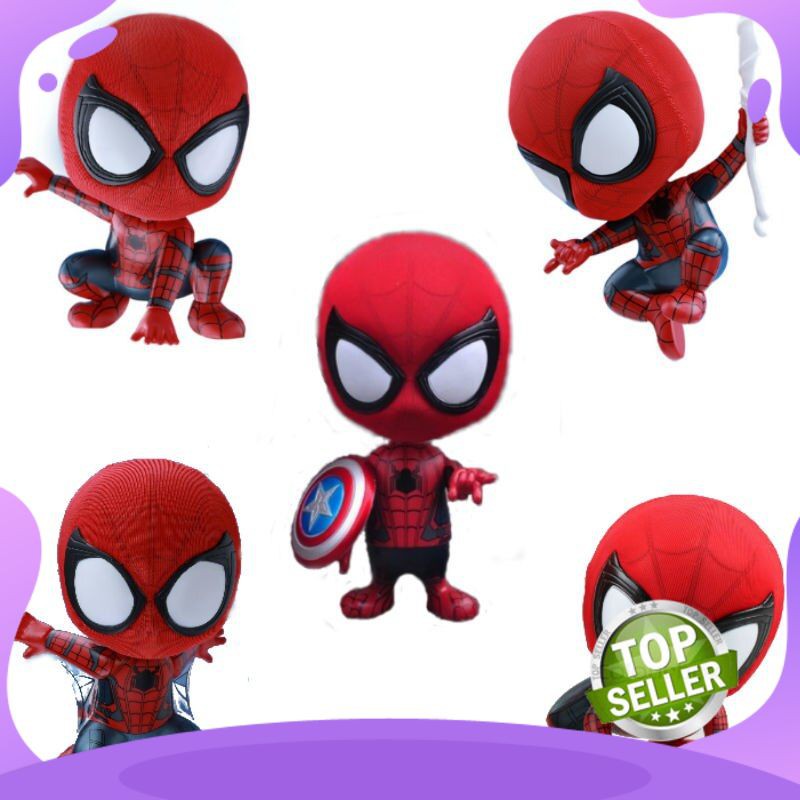 Action Figure Import Hot Mainan Spider-man Spiderman Cosbaby Homecoming Koleksi Gambar Model