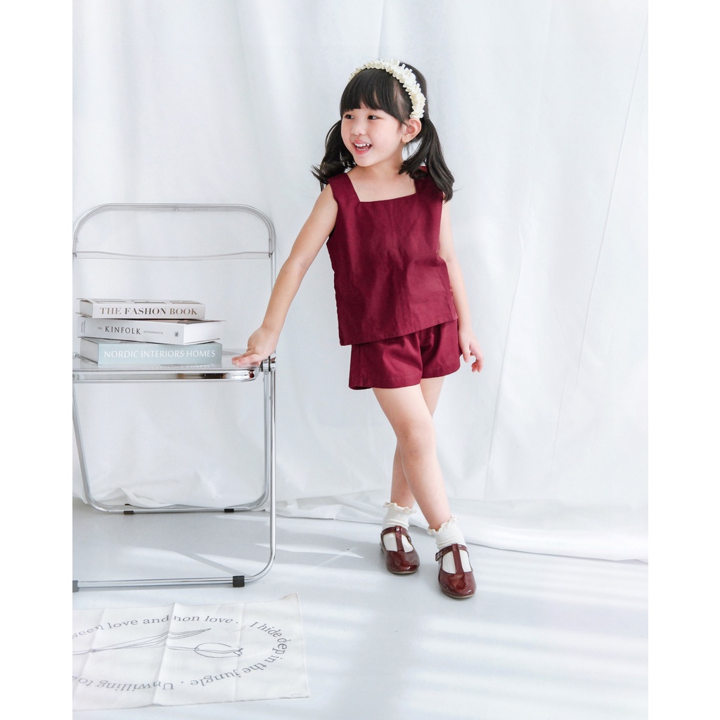 LULA SET | Setelan Anak | Celana Anak | Atasan Bawahan Linen Anak | Baju Anak | Oneset Anak