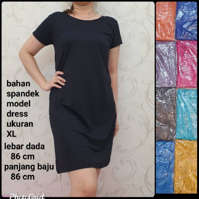 BH 181 Meygrosir dress spandex XL tgn pendek polos