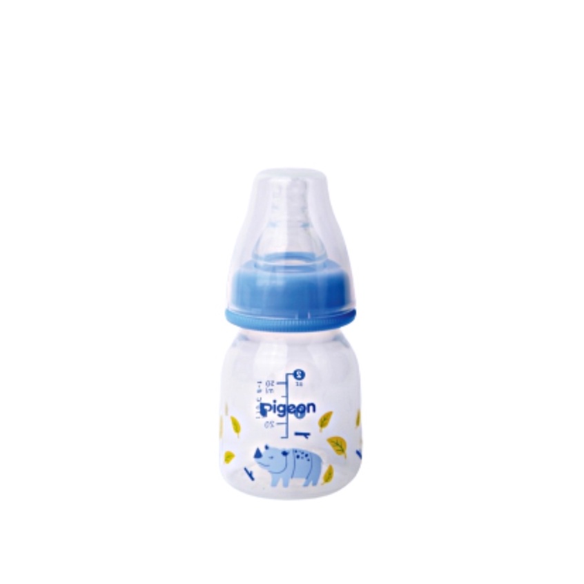 Pigeon Botol Susu Peristaltic Nipple Round Nursing Bottle PP RP Slim Neck New Rhino Badak 50ml