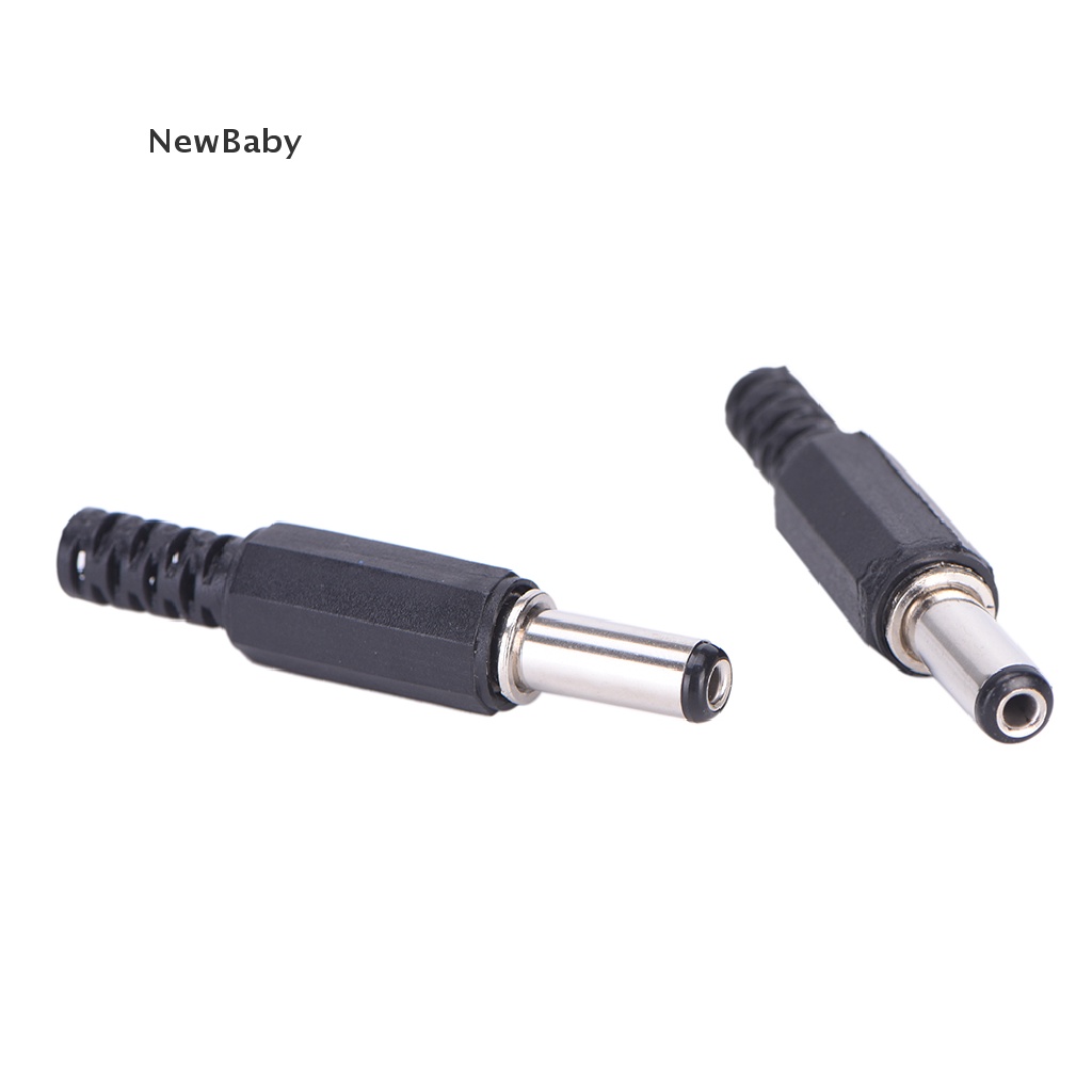 10pcs Adapter Konektor Jack Plug Dc Male 5.5x2.1mm Diy