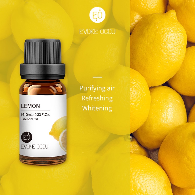 Evoke Occu - Lemon 10ml Essential Oil Minyak Aroma Terapi Diffuser Humidifier Natural Relax Fresh Candle Soap Bath Aromatherapy