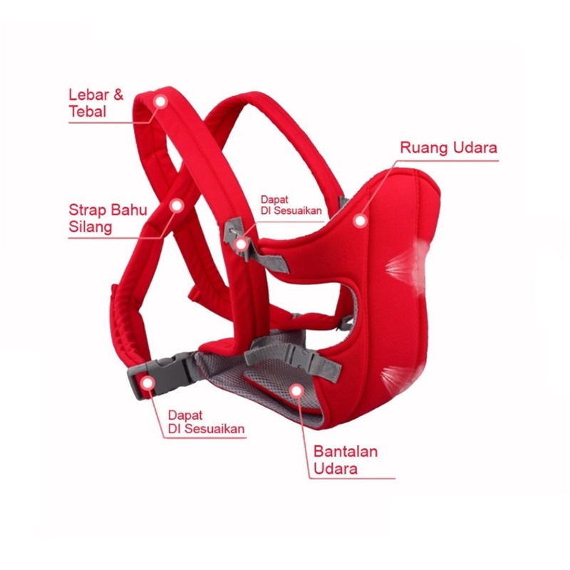 Bayi Depan Belakang Baby Hipseat Premium Import Baby Carrier Polos Murah/Gendongan bayi  L215