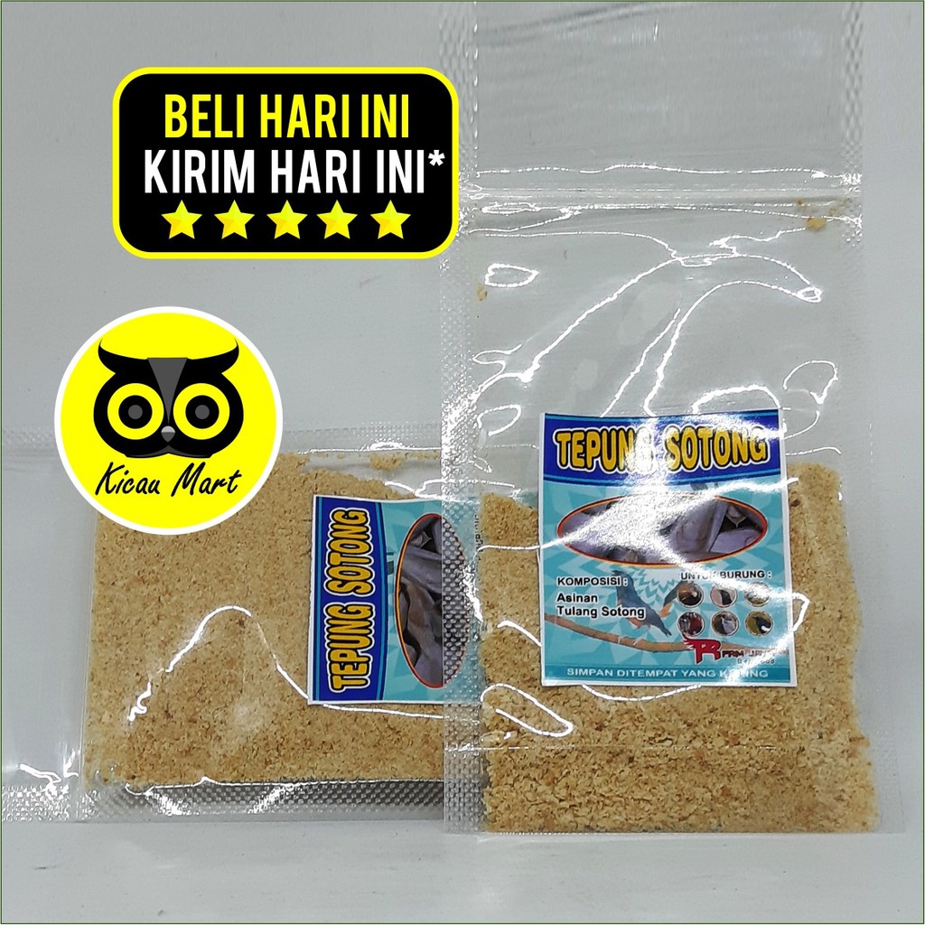 PAKAN MAKANAN BURUNG  MURAI CIBLEK LOVEBIRD KENARI TEPUNG ASINAN TULANG SOTONG R-FAM JAYA PKJK4RF