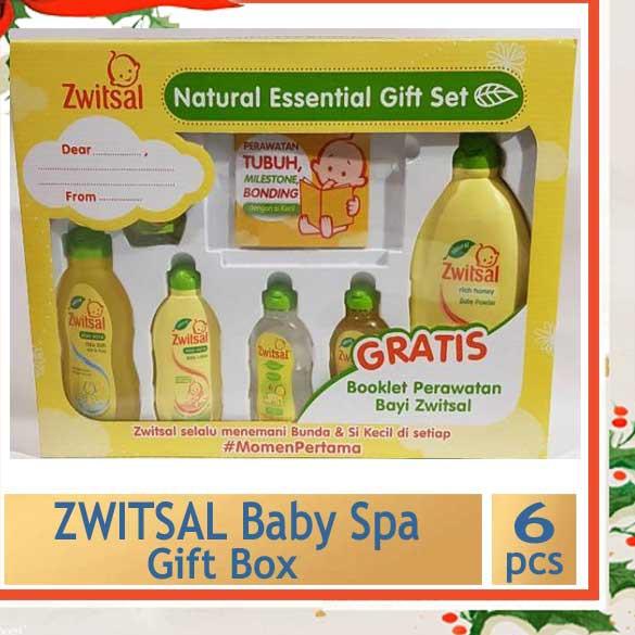 ⅍ Paket Zwitsal Baby Spa Gif Box/ Zwitsal Natural Essentials Gift Set ←