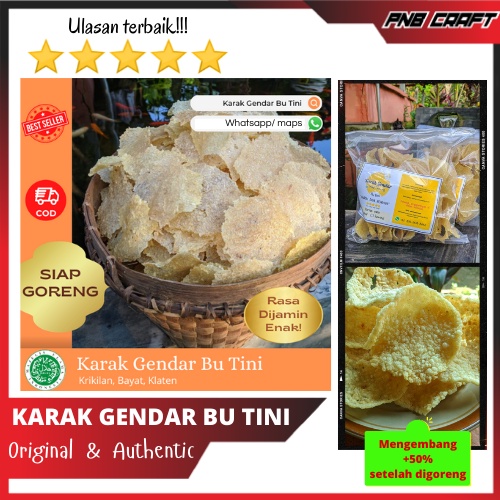 

KERUPUK / KARAK GENDAR BU TINI MENTAH SIAP GORENG KERUPUK PULI KERIPIK GURIH KARAK RENYAH KLATEN