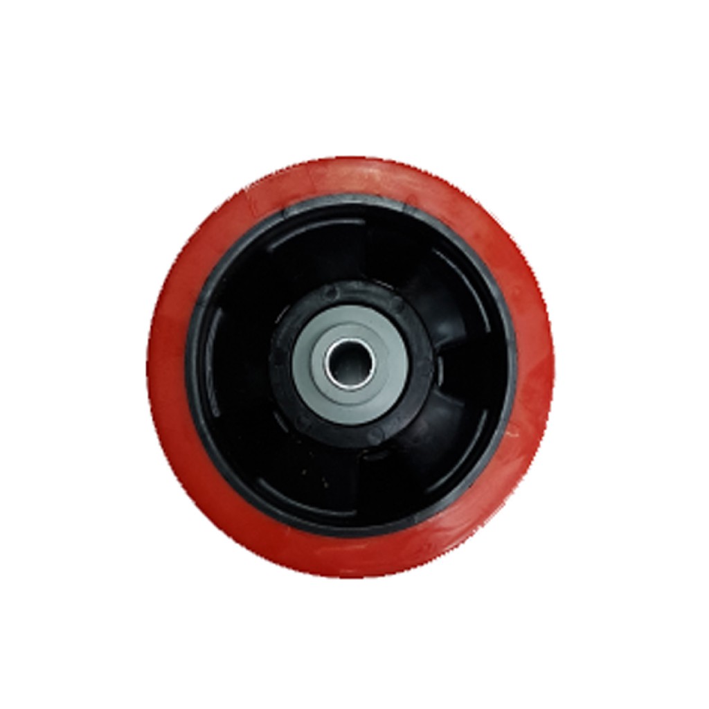 Roda Caster / Troly / Troli PU Merah 6&quot; Inch Heavy Duty Wheel Only WO Ranger Germany