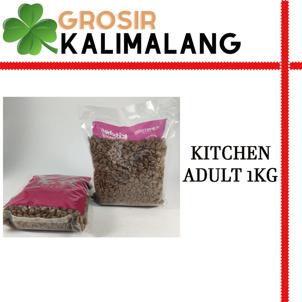 Kitchen Flavor Premium Cat Food For Adult 1kg (Grab/Gosend)