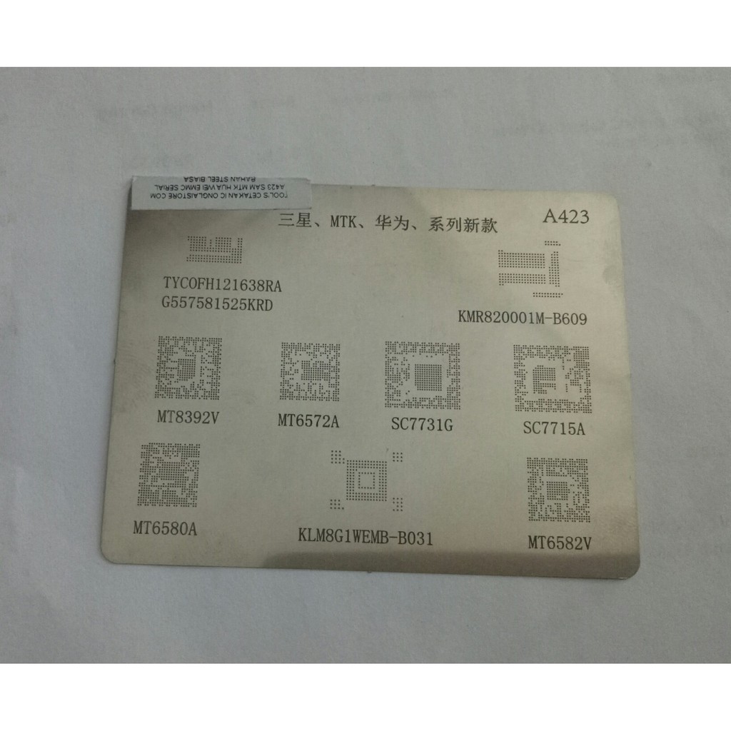 CETAKAN PLAT BGA IC EMMC UNIVERSAL ALL IN 1 SAMSUNG XIAOMI OPPO VIVO LENOVO 169 162 221 254 160 186