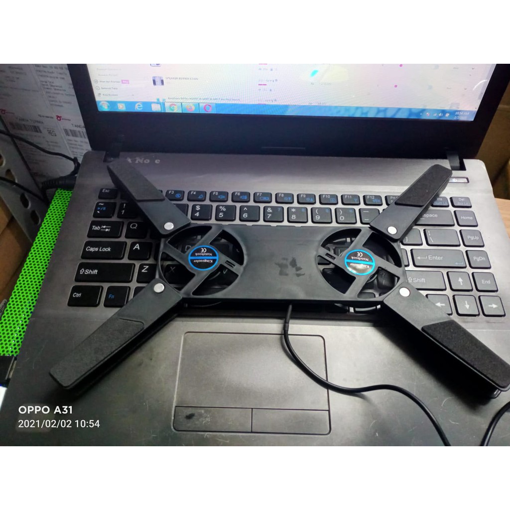 Coolingpad LIPAT 14 INCH fan Cooling Pad Model Kepiting cooler lipat