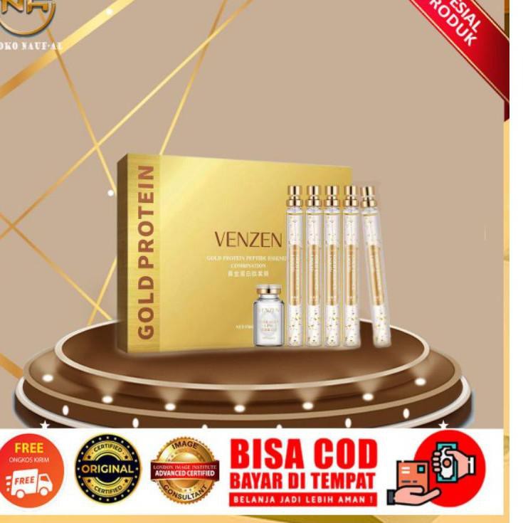 Top Produk - [ORIGINAL] VENZEN GOLD PROTEIN LINE PEPTIDE Tanam Benang Tanpa Jarum Serum Perawatan ke