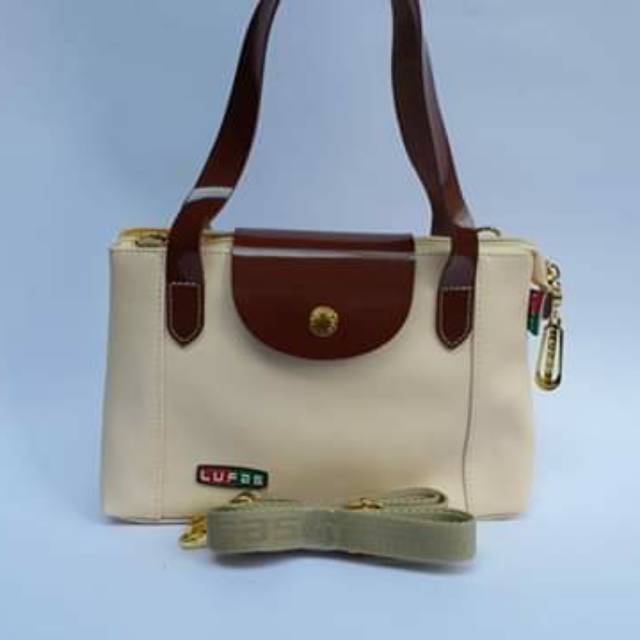 Tas Lufas warna krem