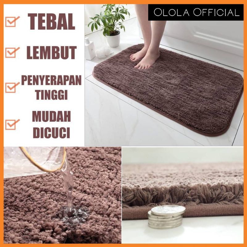 Keset Kamar Mandi Anti Slip Karpet Kamar Mandi Permadani Kamar Mandi Karpet Kamar Mandi