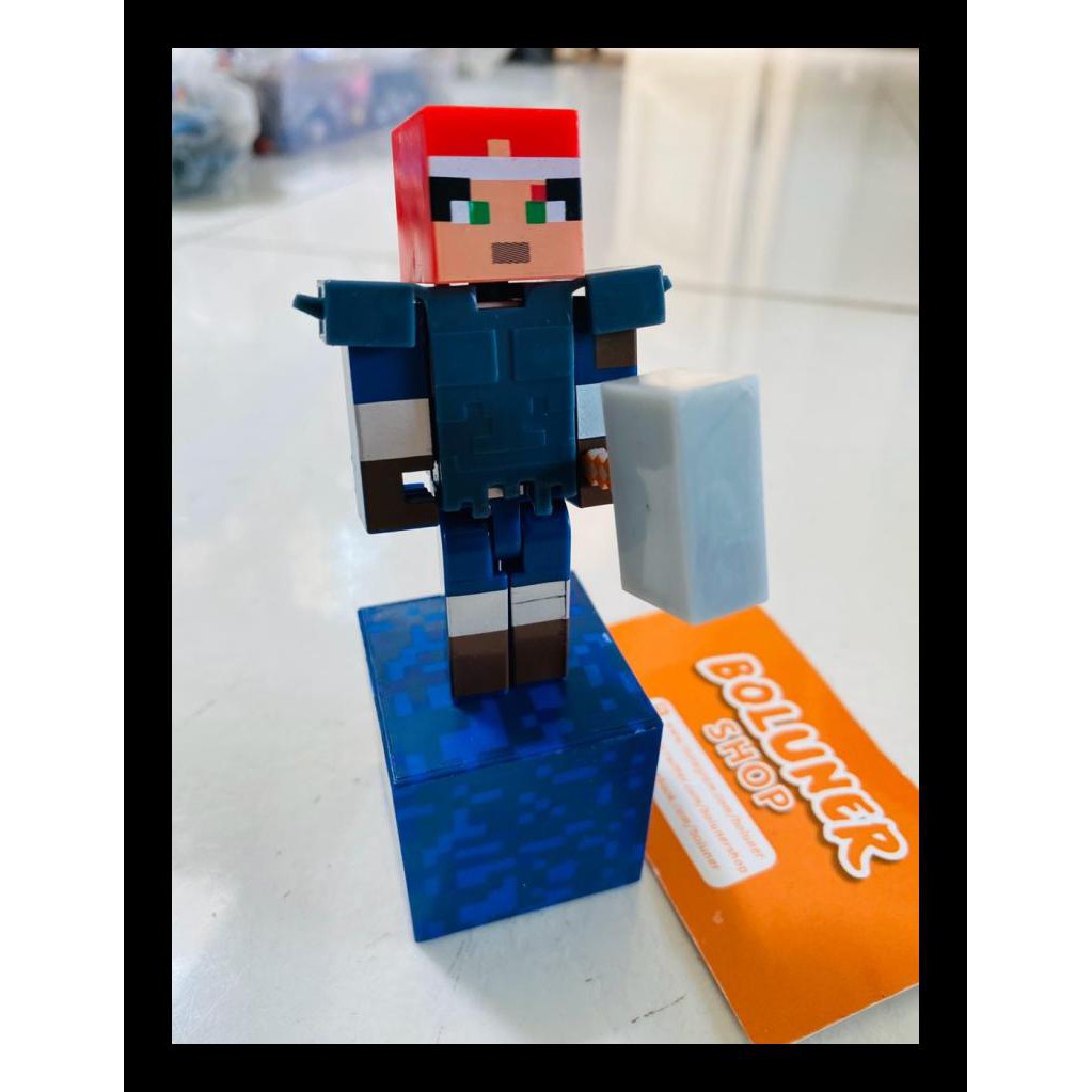 Baru Minecraft Dungeon Figure Dlc Skin Senjata Kusanagi Glaive Clepsidra Action Figure Al1