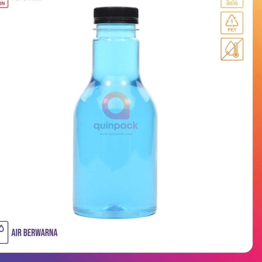 ♞ Botol Plastik Pir 250 ML - Botol Almond Pir 250ML - Murah Kopi Jus - Kale Cantik Unik 250ML ◘