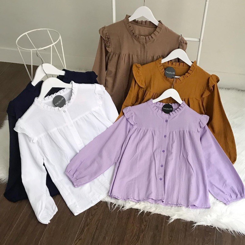 MRA - Baju atasan wanita terbaru Lola blouse korean style blouse wanita lengan panjang