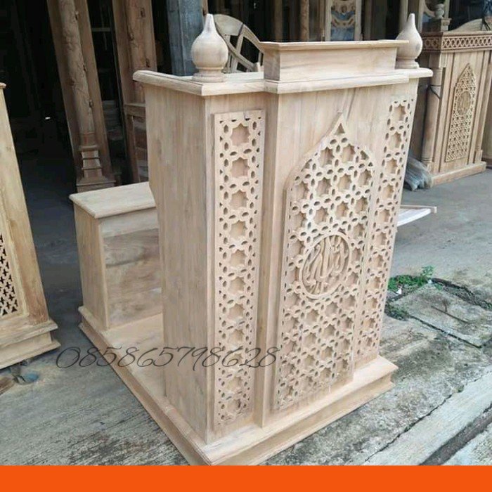 READY STOK mimbar masjid minimalis mentahan