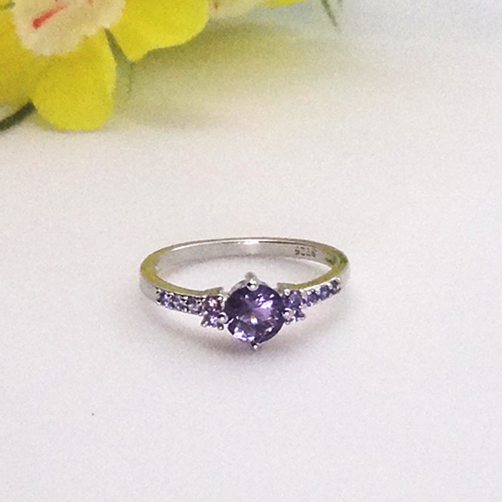 Hu Hu Hu Hu Hu Alat Bantu Pasang Kacamata♡ Cincin Wanita Hias Amethyst Imitasi Untuk Pernikahanpertunanganhadiah