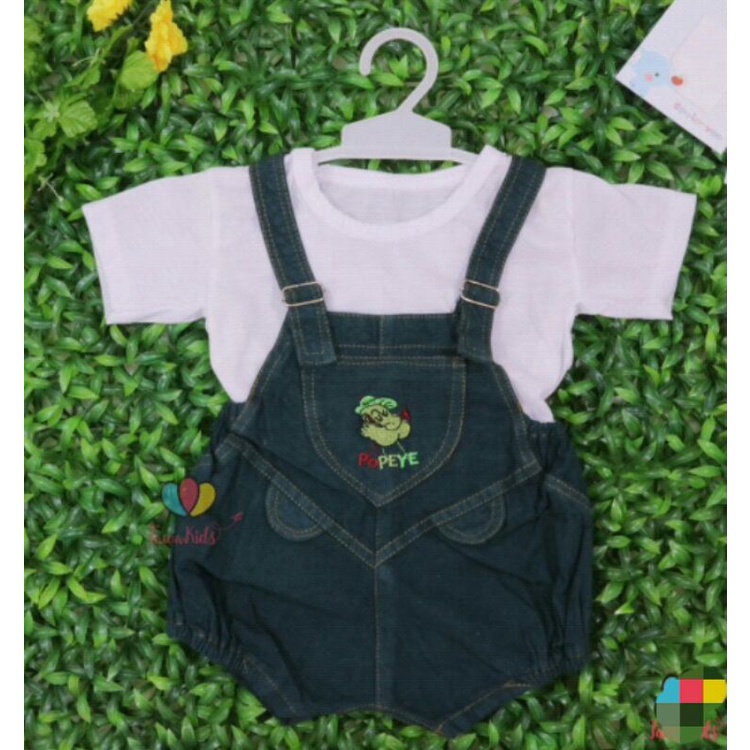 Baju bayi overall levis popeye