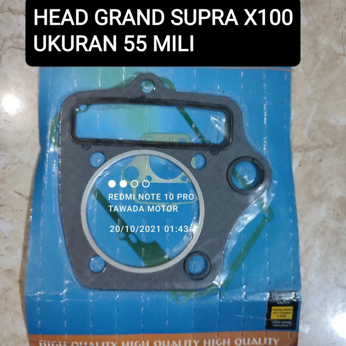 PAKING RACING BLOK HEAD ATAS UKURAN 55 MILI ASTREA GRAND. SUPRA X100