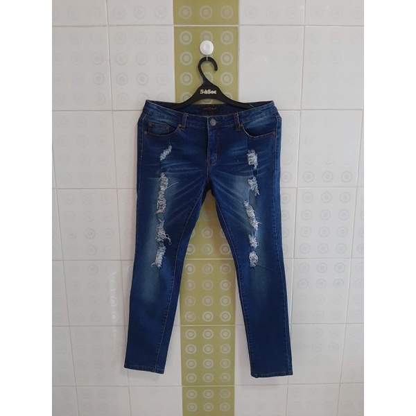 Celana panjang jeans solemio sz L plov