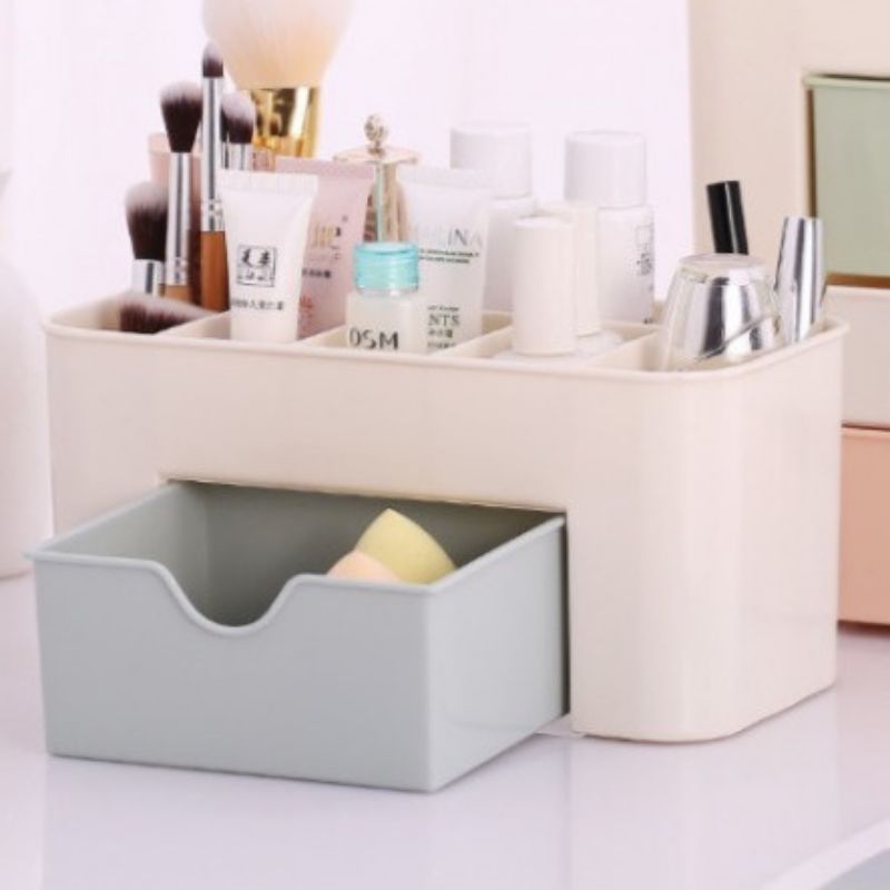 Rak Kosmetik Plastik Mini / Organizer Kosmetik Multifungsi