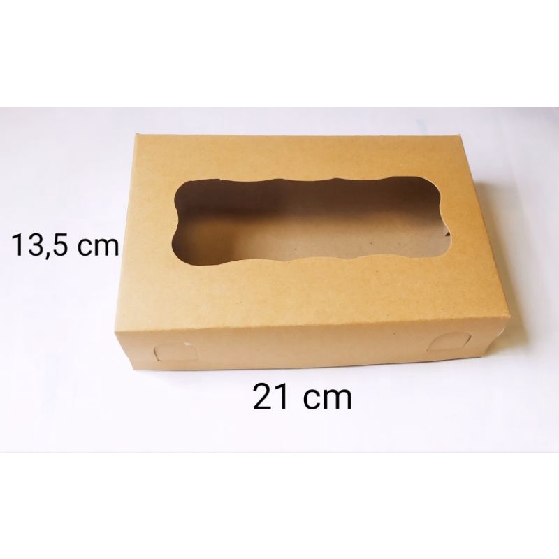 

Dus Donat Kraft Laminasi 21x13.5x5// dus roti/ dus cookies/ dus martabak / box kraft