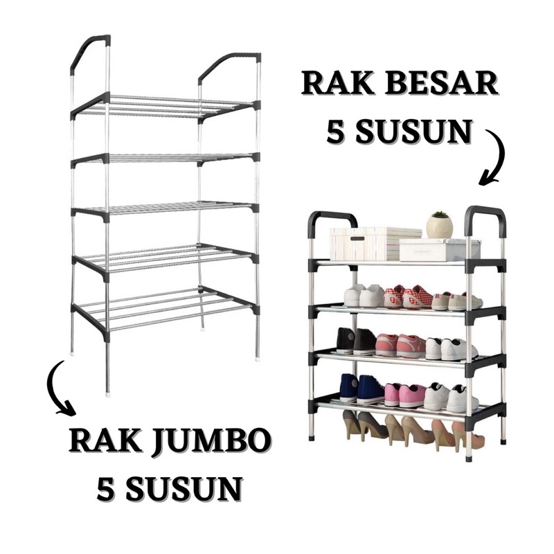 Rak sepatu susun