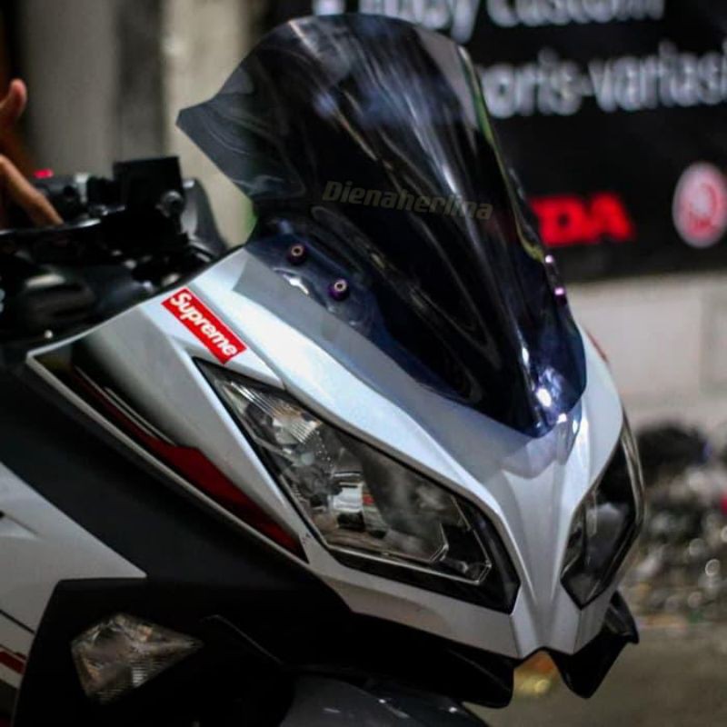 windshield/visor ninja 250 fi 2018 zero.kaca depan ninja 250 fi 2018 zero