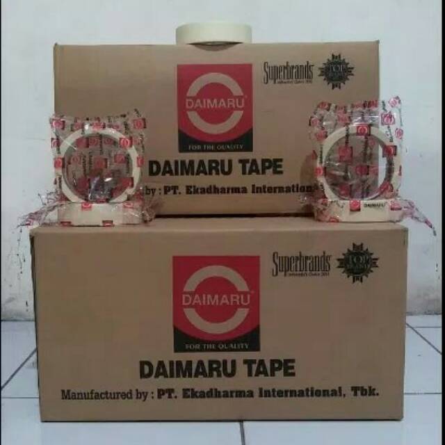 

Grosir perdus lakban kertas / masking tape daimaru 1inch (24mm x 21m) khusus gojek/grab