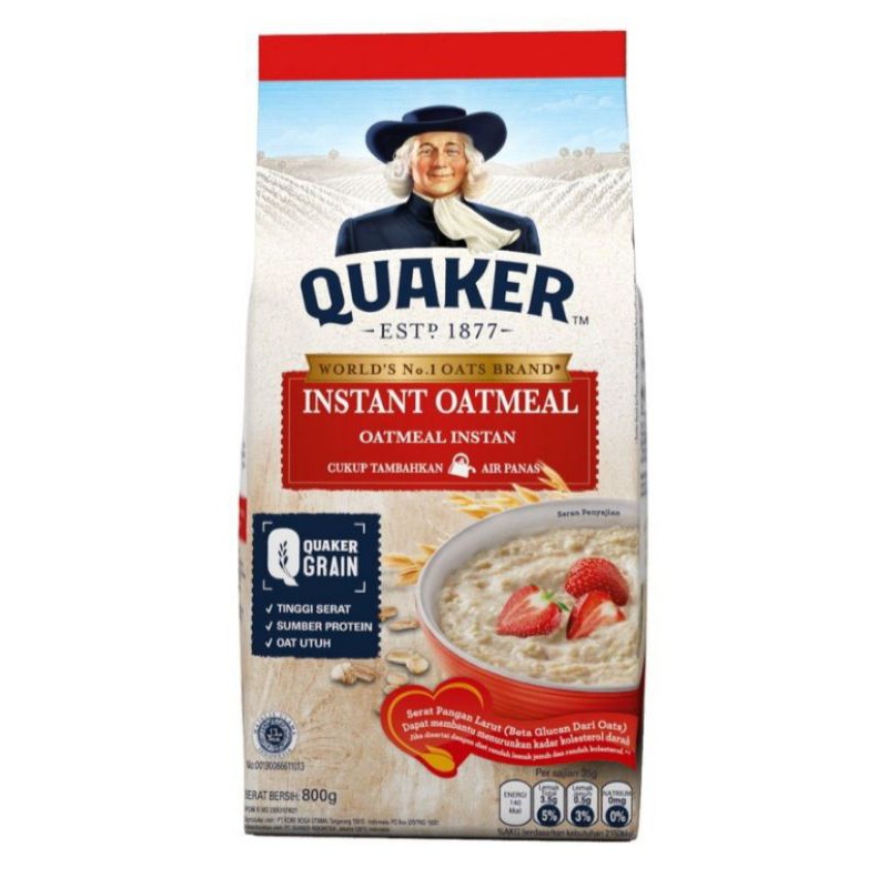 

Quaker Outmeal Instan 800gr