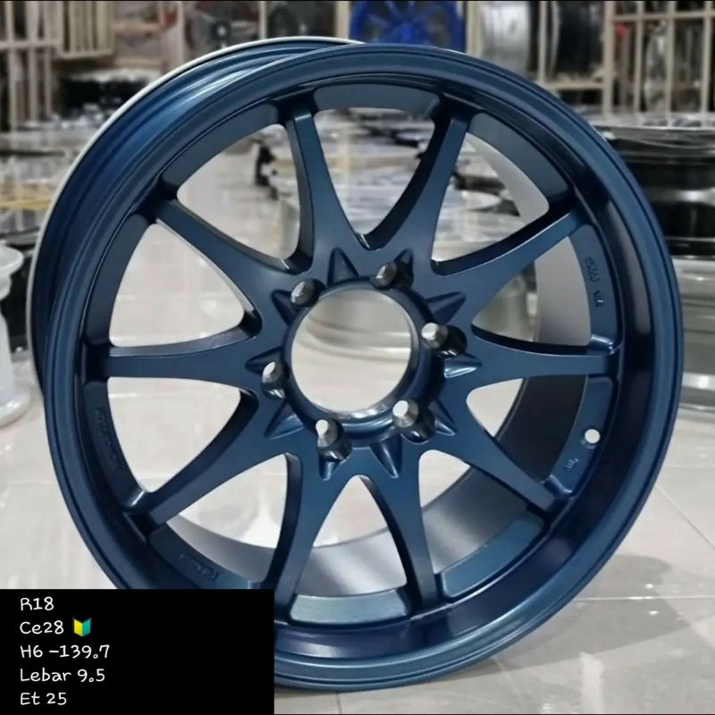 velg rays ce28 ring 18 lebar 9 untuk pajero fortuner hilux strada triton ranger everest dll