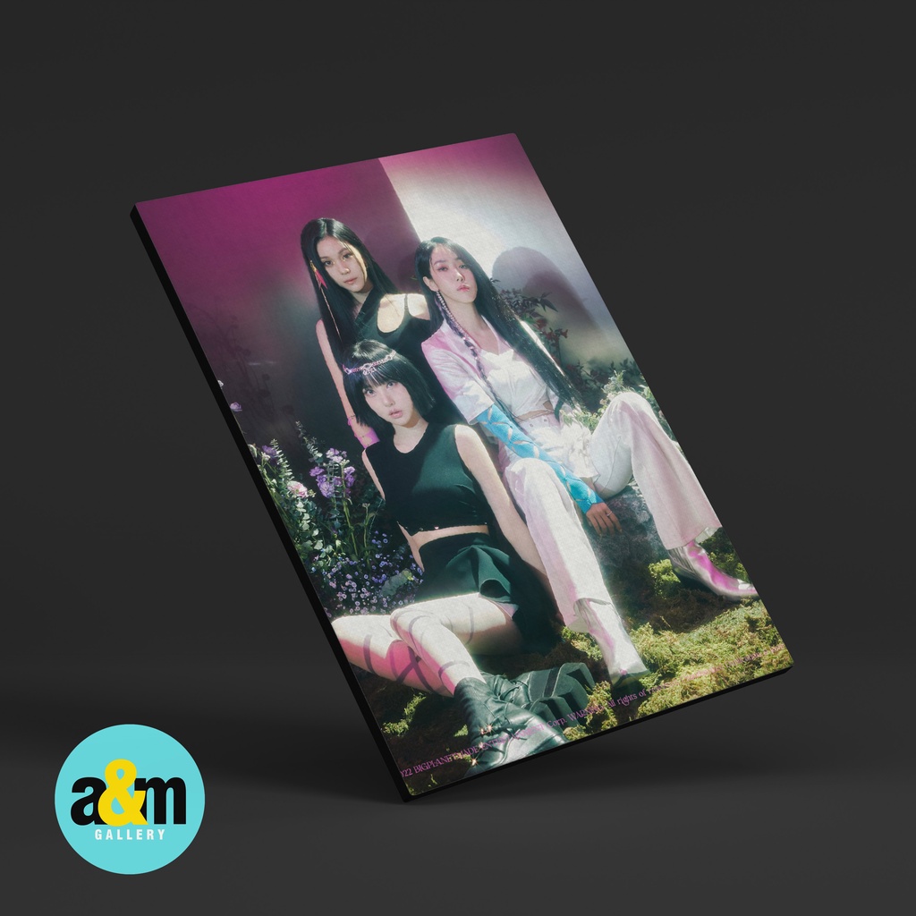 Poster Kayu VIVIZ Umji SinB Eunha Bibiji Hiasan Dinding Dekorasi Kamar I Poster Kayu K-POP Dekorasi Kamar - A&amp;M