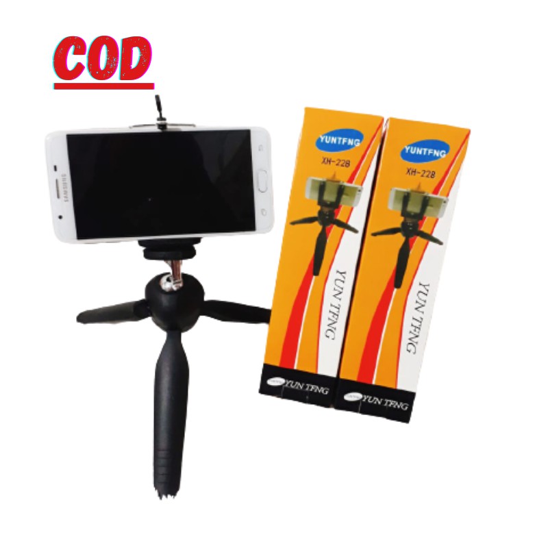 TRIPOD MINI YUNTENG yT-228 plus Holder U TRIPOD MURAH Tripod Mini Yunteng YT - 228 Tripod Mini