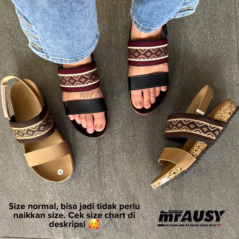 Sandal Birken Wanita Murah Casual mrAUSY Bando