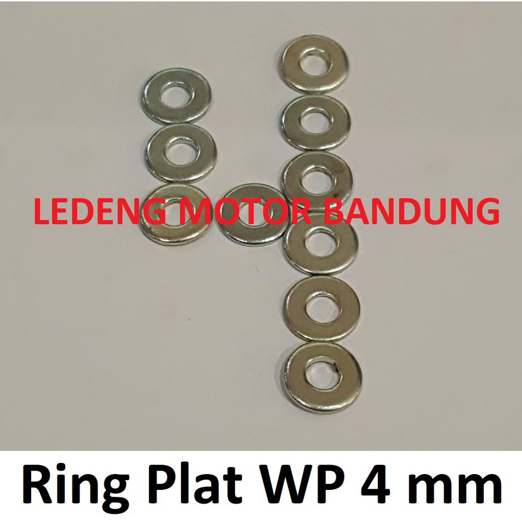 Ring Plat WP 4 mm Cincin Bulat M4 isi 10pcs