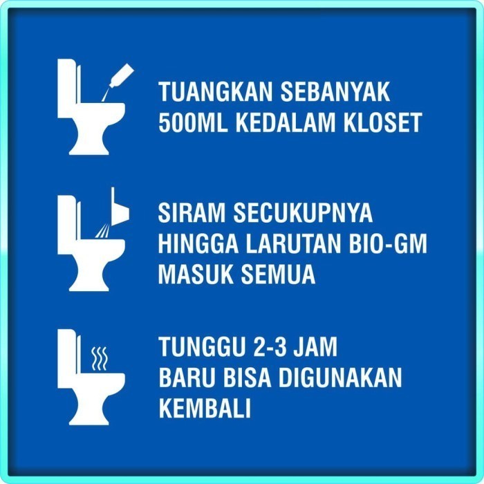 Solusi Mengatasi WC Penuh dan Septic Tank Mampet, Luber [BIO GM 500ml] Terlaris