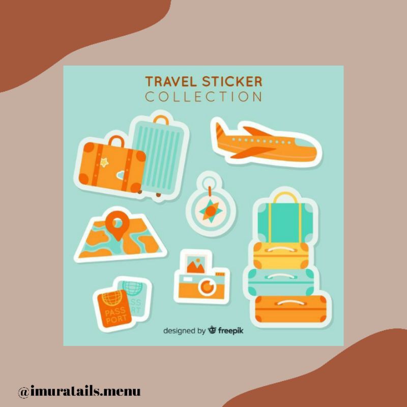 50pcs Sticker Tumblr Traveling 3