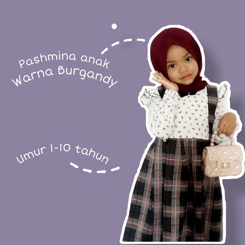 Pasmina anak / pashmina anak / jilbab anak perempuan
