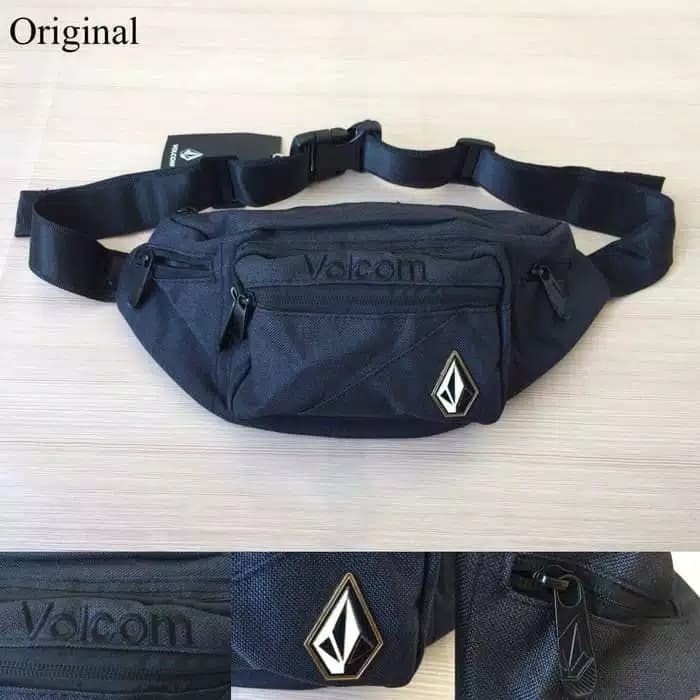 Tas Pinggang Volcom Icon Black Camo Original