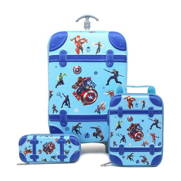 Dv Tas Troli Anak Sekolah Anak Laki Laki Tk Sd 3in1 3 Roda Avenger 3d Tas Troli Koper Anak Impor Shopee Indonesia