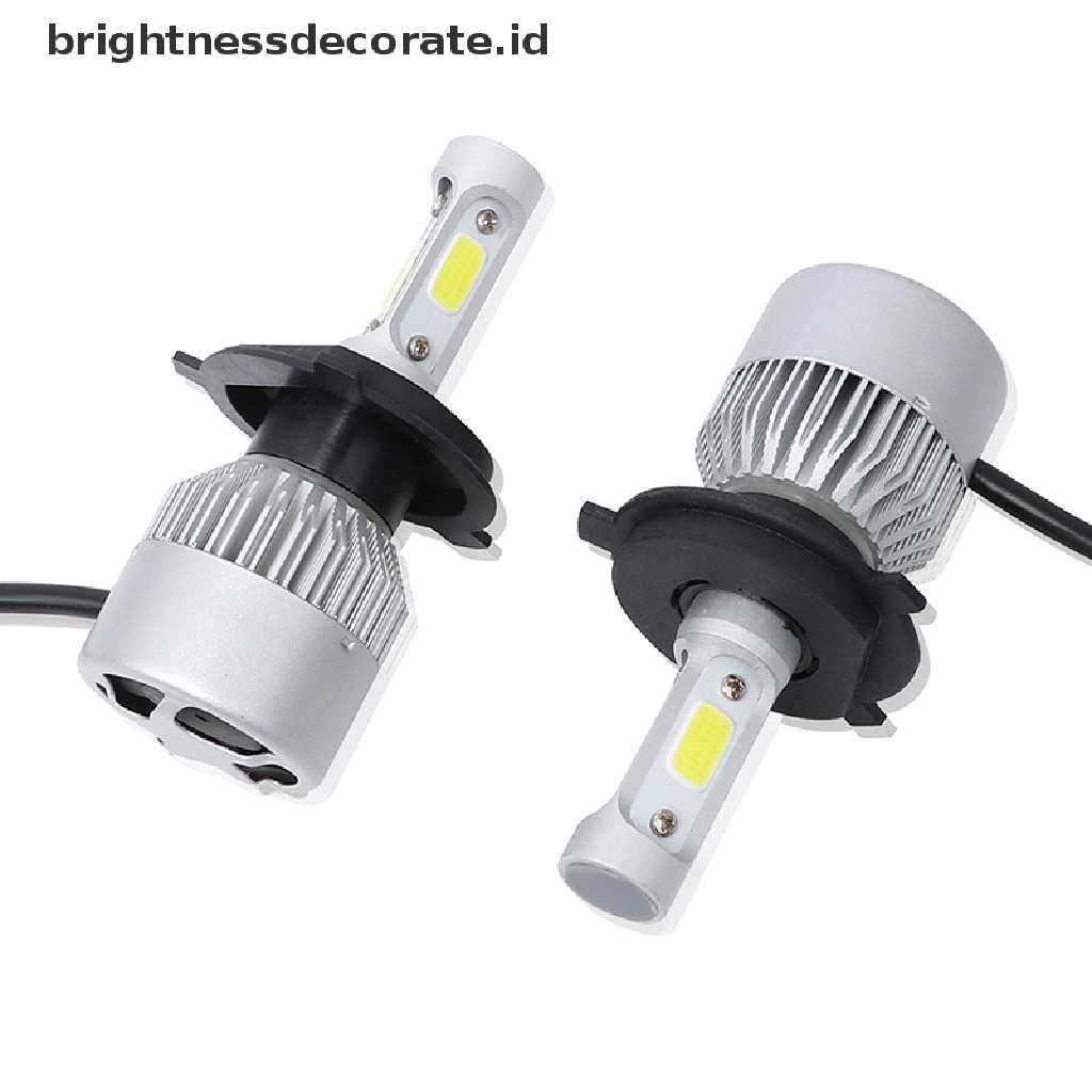 2pcs Lampu Depan Led H4 Hb2 9003 285000Lm 1950w High Power