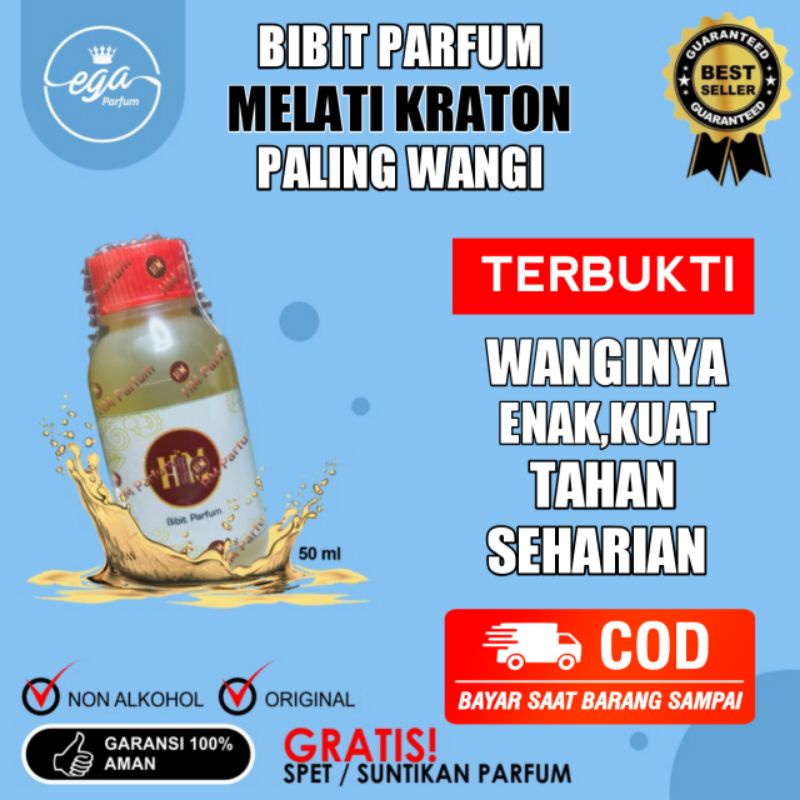 EGA PARFUM Bibit Parpum Biang Parfum Bibit Parfume Minyak Wangi MELATI KRATON  non alkohol refil ref