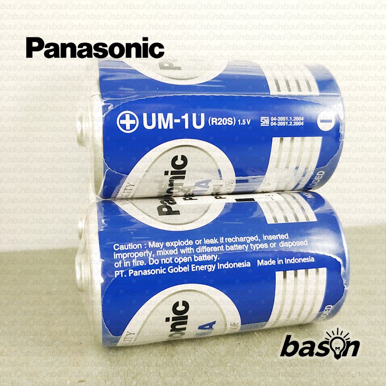 Baterai Panasonic D Prima Blue (isi 2 pcs) - Batere Besar